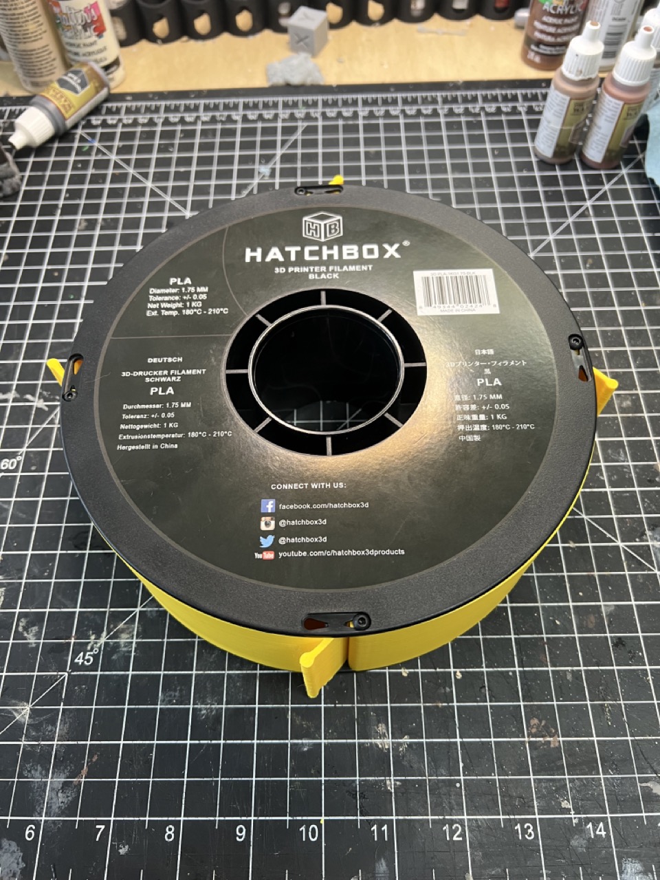 Parts Bin inserts for HatchBox Filament Spool by Aaron Nance Download