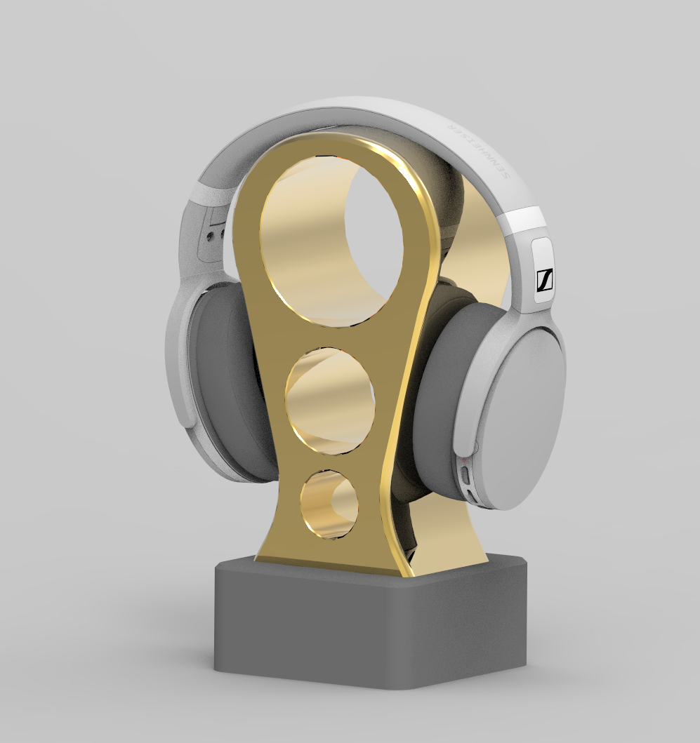 Headphone stand trophy