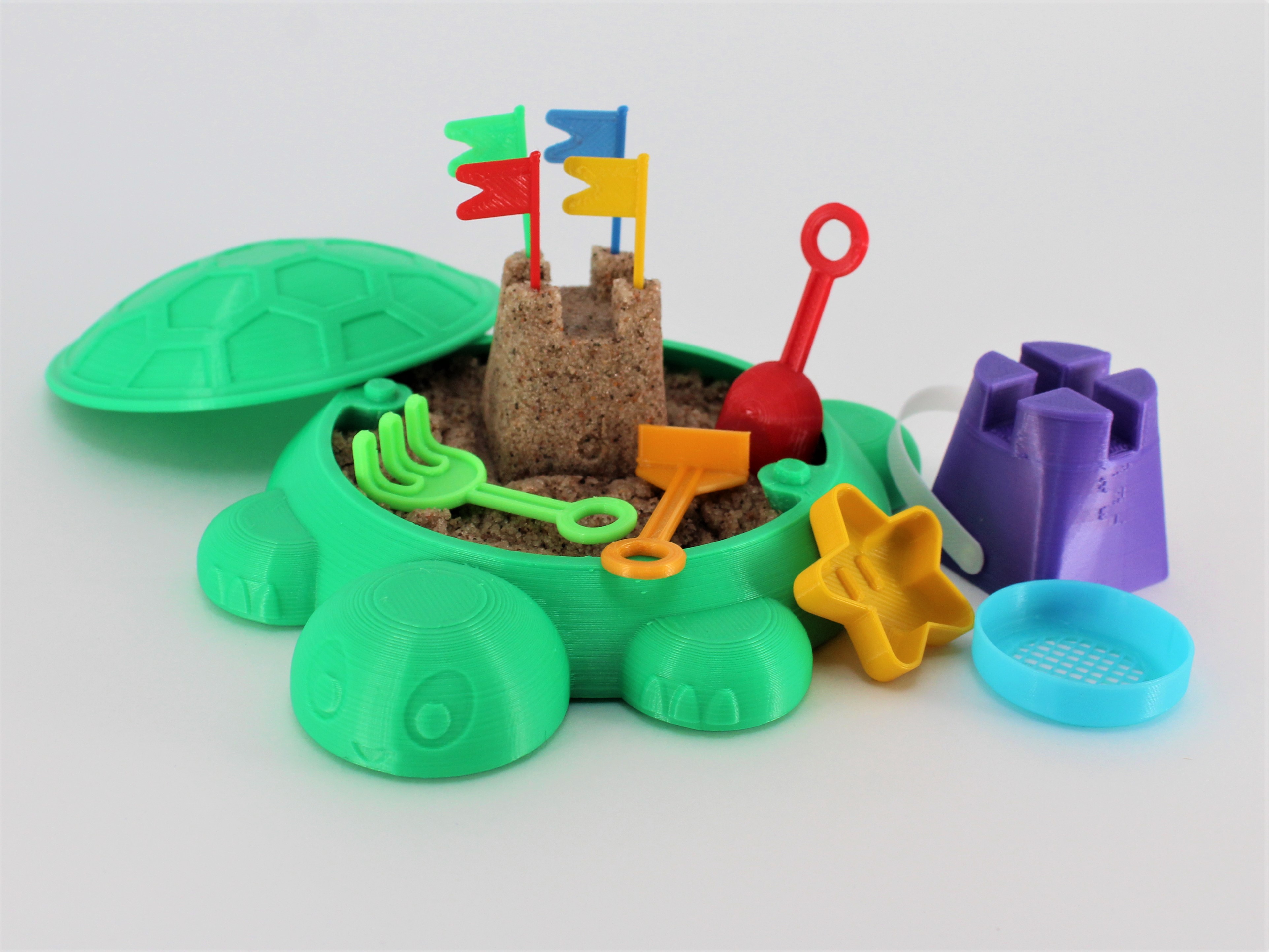 Retro Turtle Sandbox or Keepsake Stash Box by Grandpa 3DPrints ...