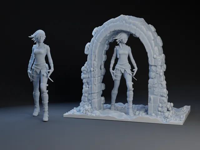 Borderlands Lilith. Solo and standing in Archway Ruins.