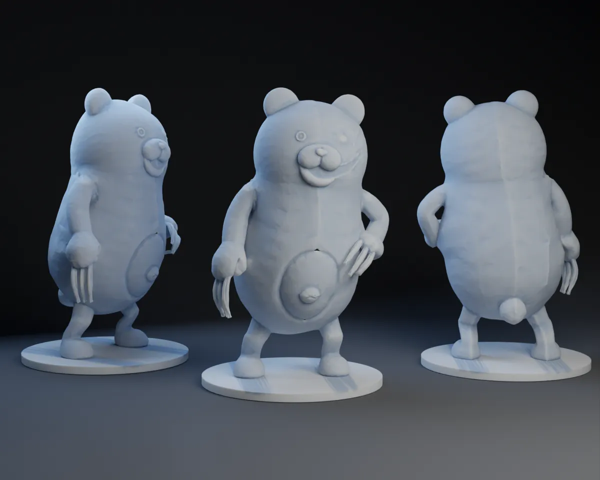 Monokuma from Danganronpa by Peter Farell | Download free STL model ...