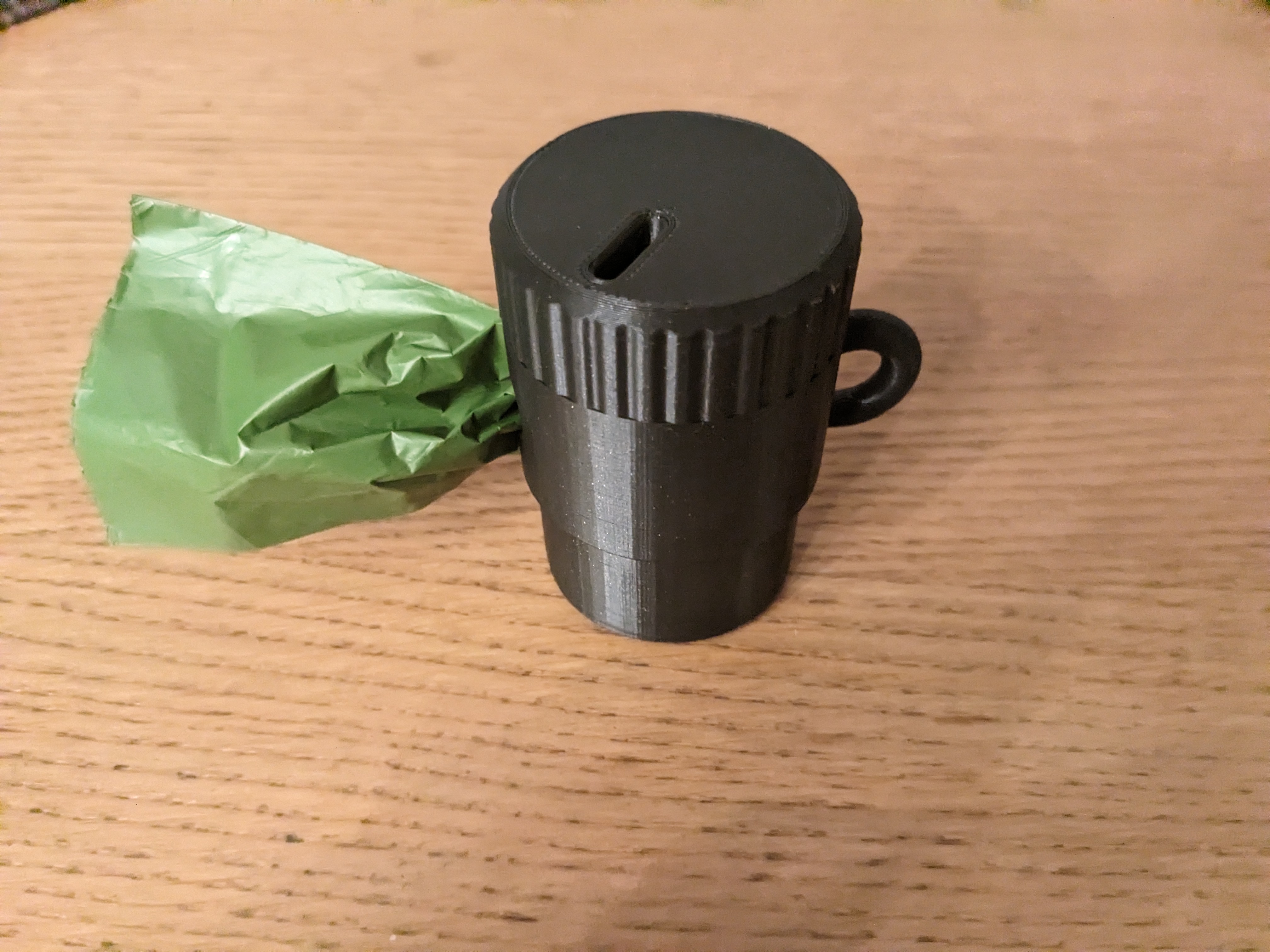 Dog Poop Bag Holder for Carabiner Leash