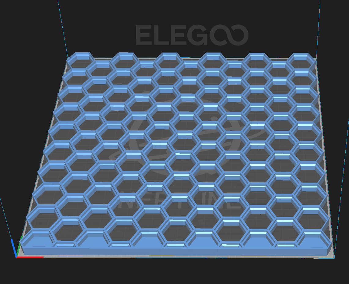 Honeycomb Larger walls with sides Option