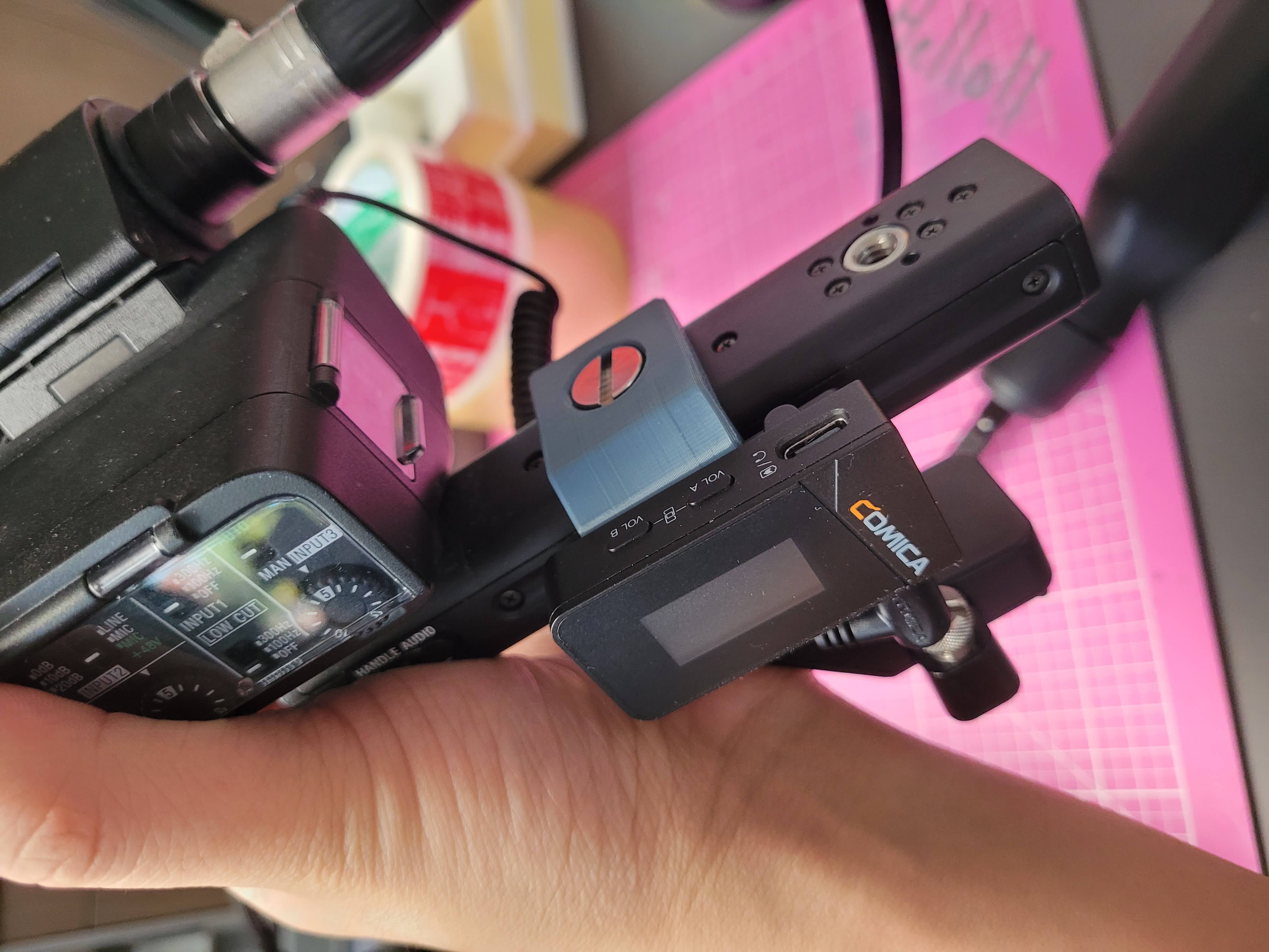 90° Cold Shoe Mount for the Sony FX3/FX30 XLR Handle