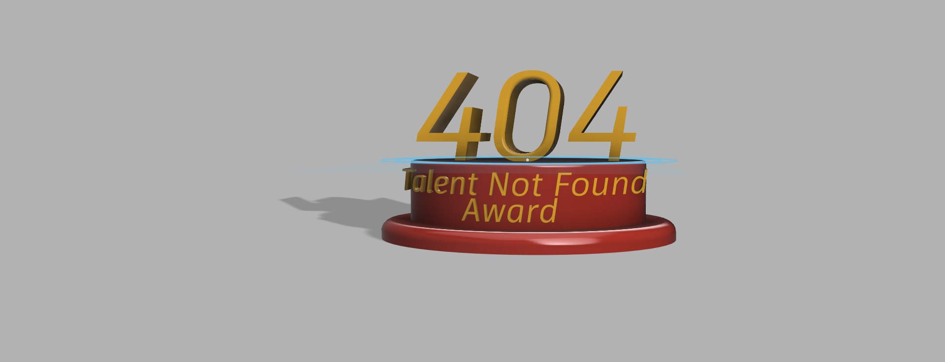 404 - Talent Not Found Award