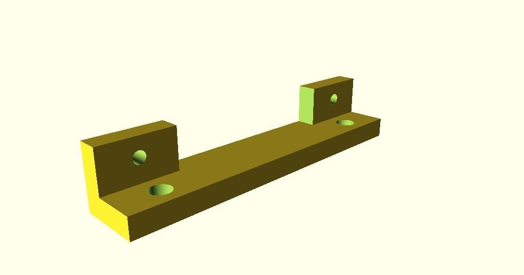 Square bracket for Filastruder 2 motor control board by nbernard