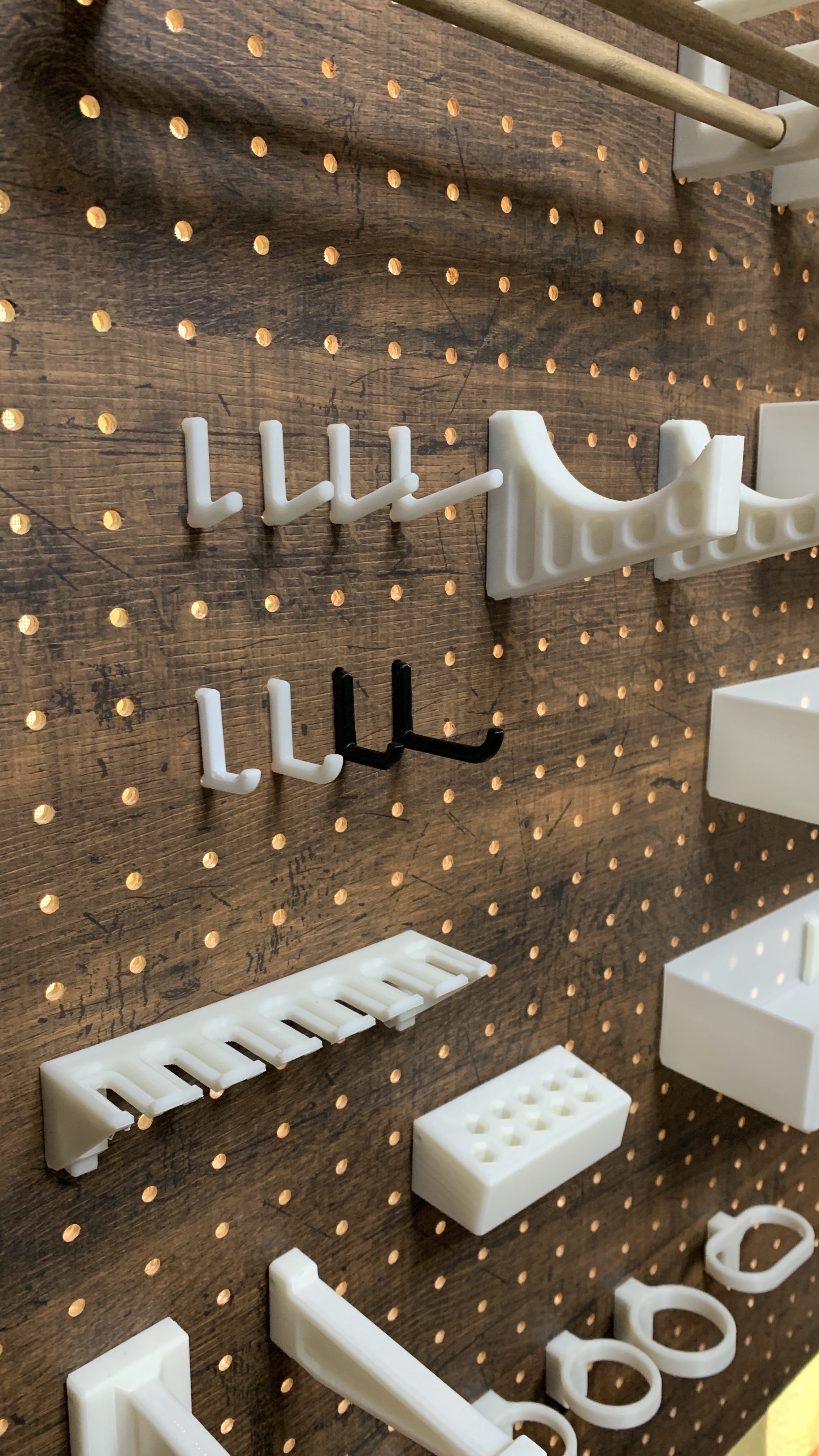 Pegboard hook & mount sets by Penguin_holic Download free STL model