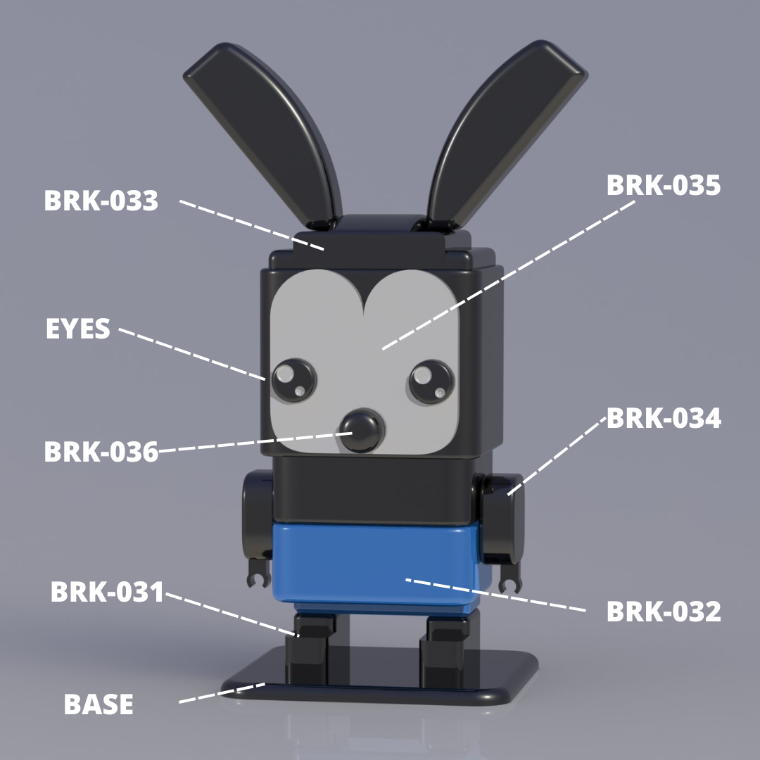 SQUARED OSWALD THE LUCK RUBBIT by Printing Mechanisms By Dani ...