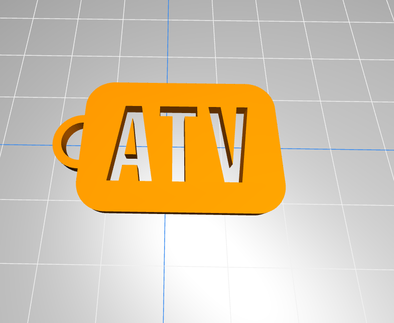 ATV key keychain