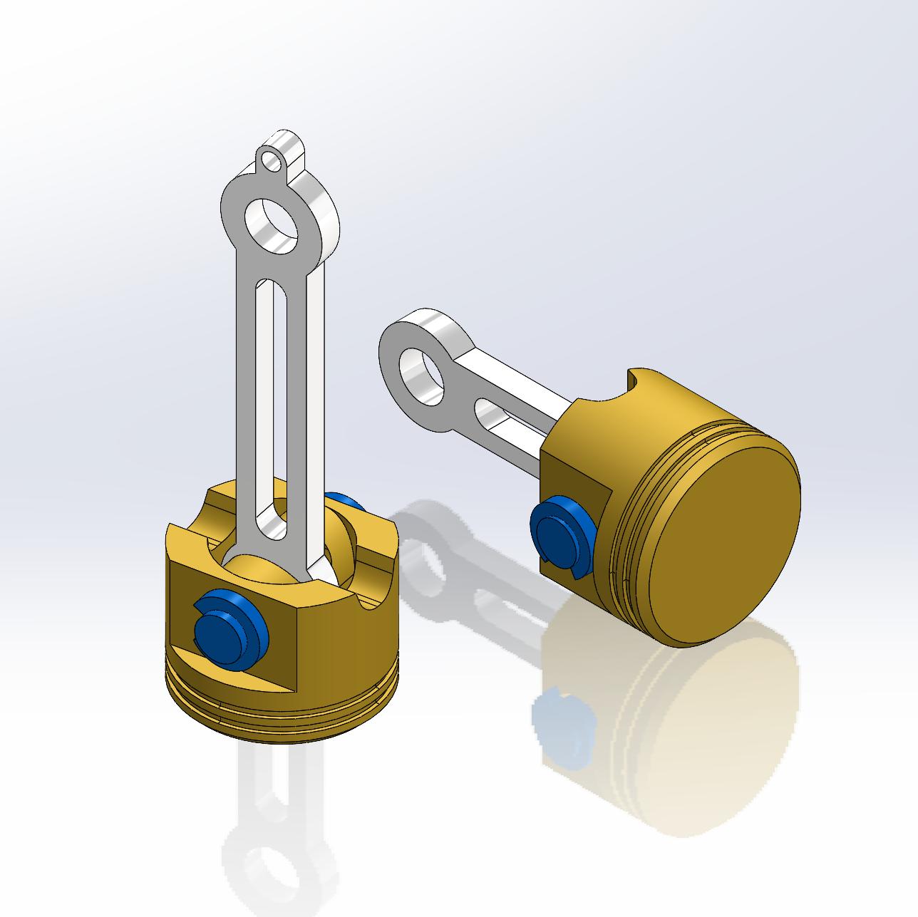 SMALL PISTON TOY KEYCHAIN by Printing Mechanisms By Dani Download