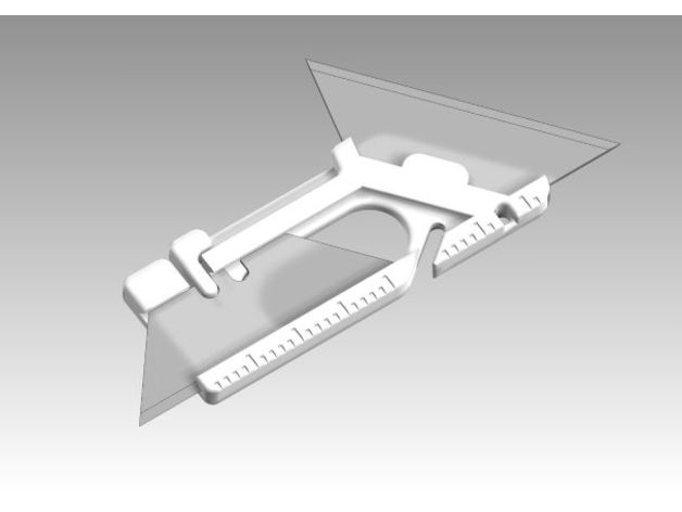 KUT EDC Tool Version (Utility Knife + Scraper + Wire/Cord Cutter)