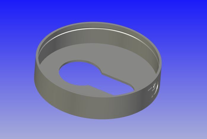 Miniatura 4 do modelo 3D Lock Rosette/Slot Rozet  50x10 mm (2"x 4/10") / 鎖花環 / लक रसट