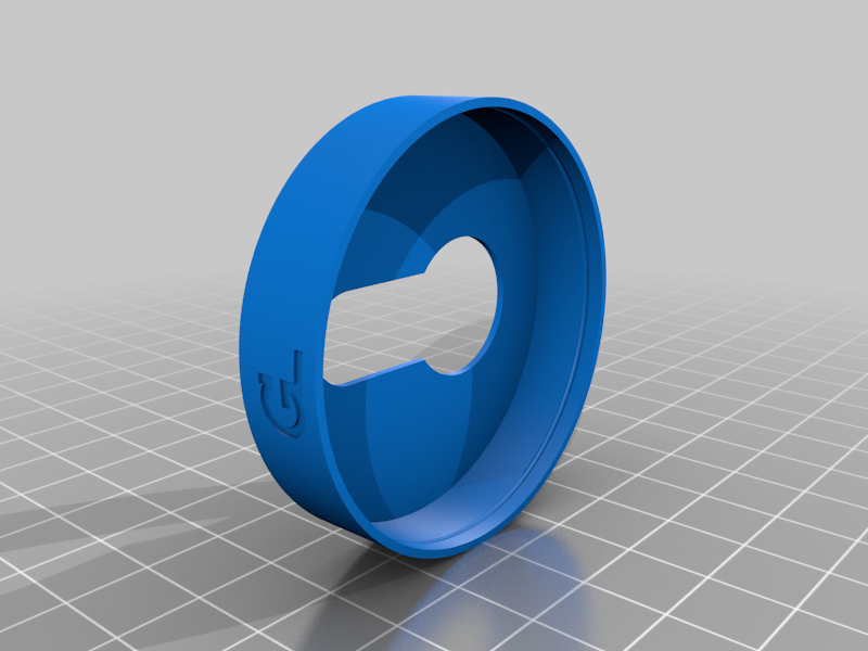 Miniatura 5 do modelo 3D Lock Rosette/Slot Rozet  50x10 mm (2"x 4/10") / 鎖花環 / लक रसट