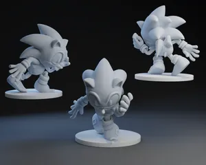 Super Sonic - Sonic the Hedgehog - Fan Art - 3D model by printedobsession  on Thangs