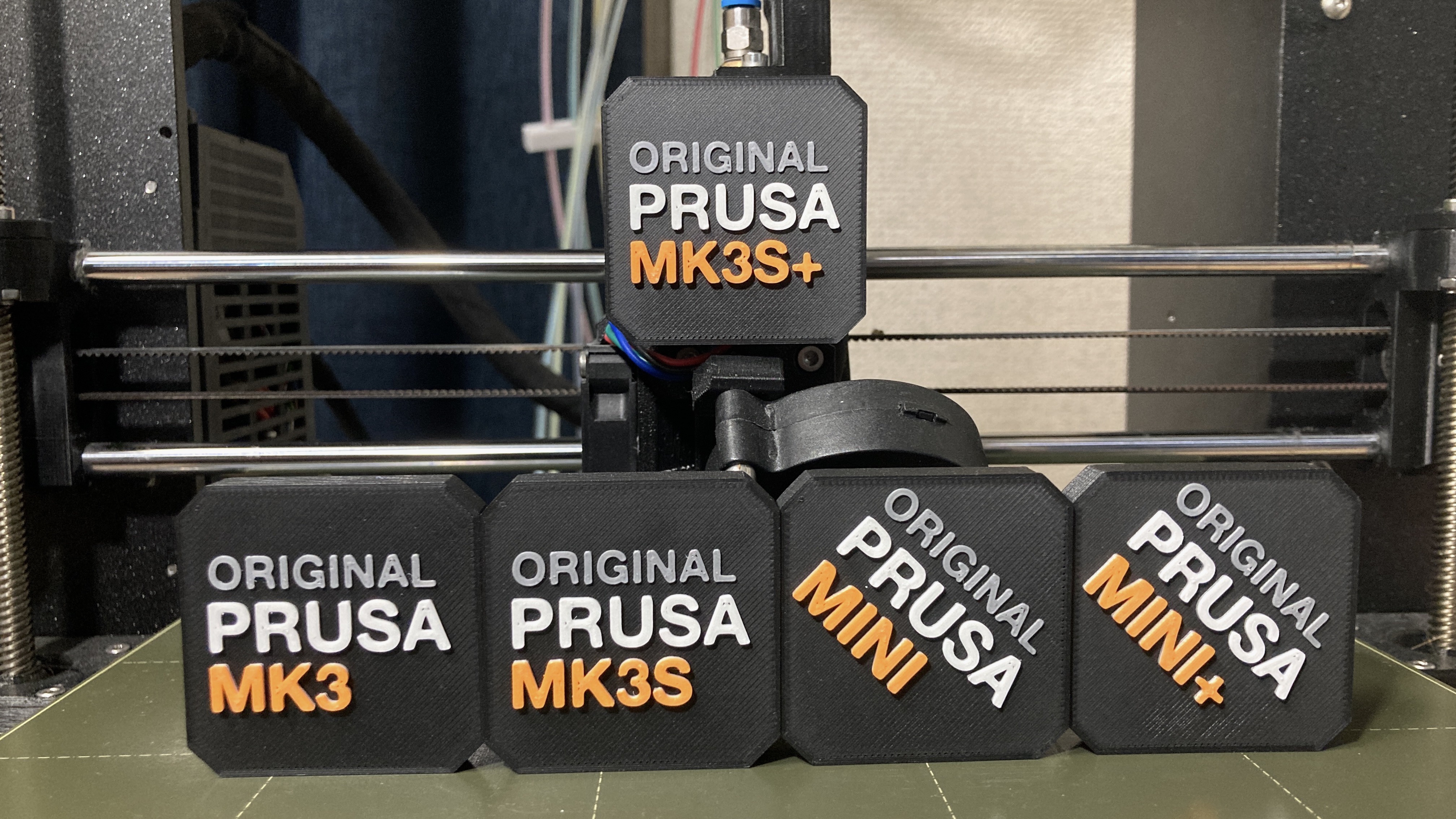 Stepper motor covers with Prusa logo for i3 MK3/S/+ and MINI/+