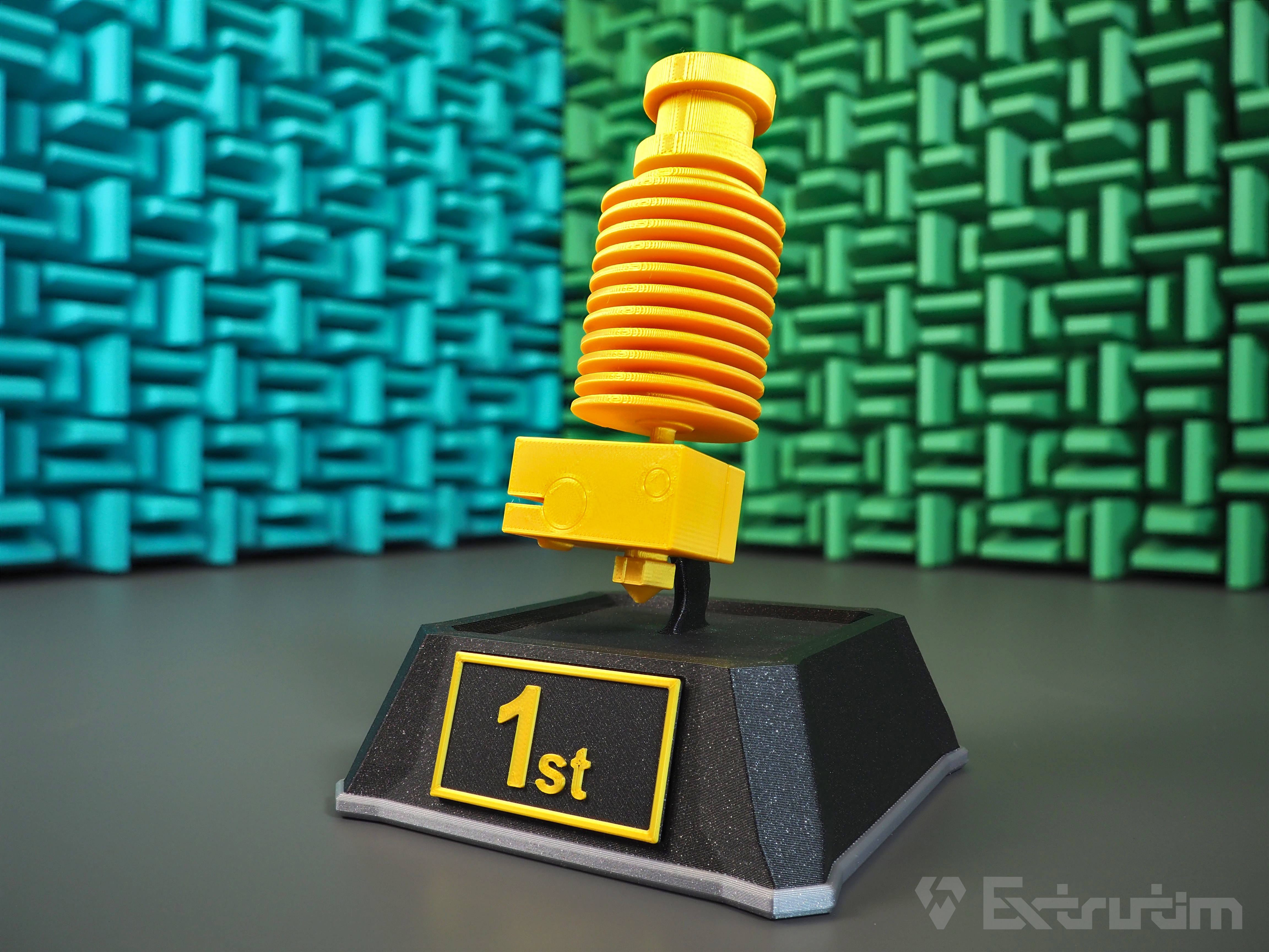 Trophy Golden Hotend | 3D Printing Award