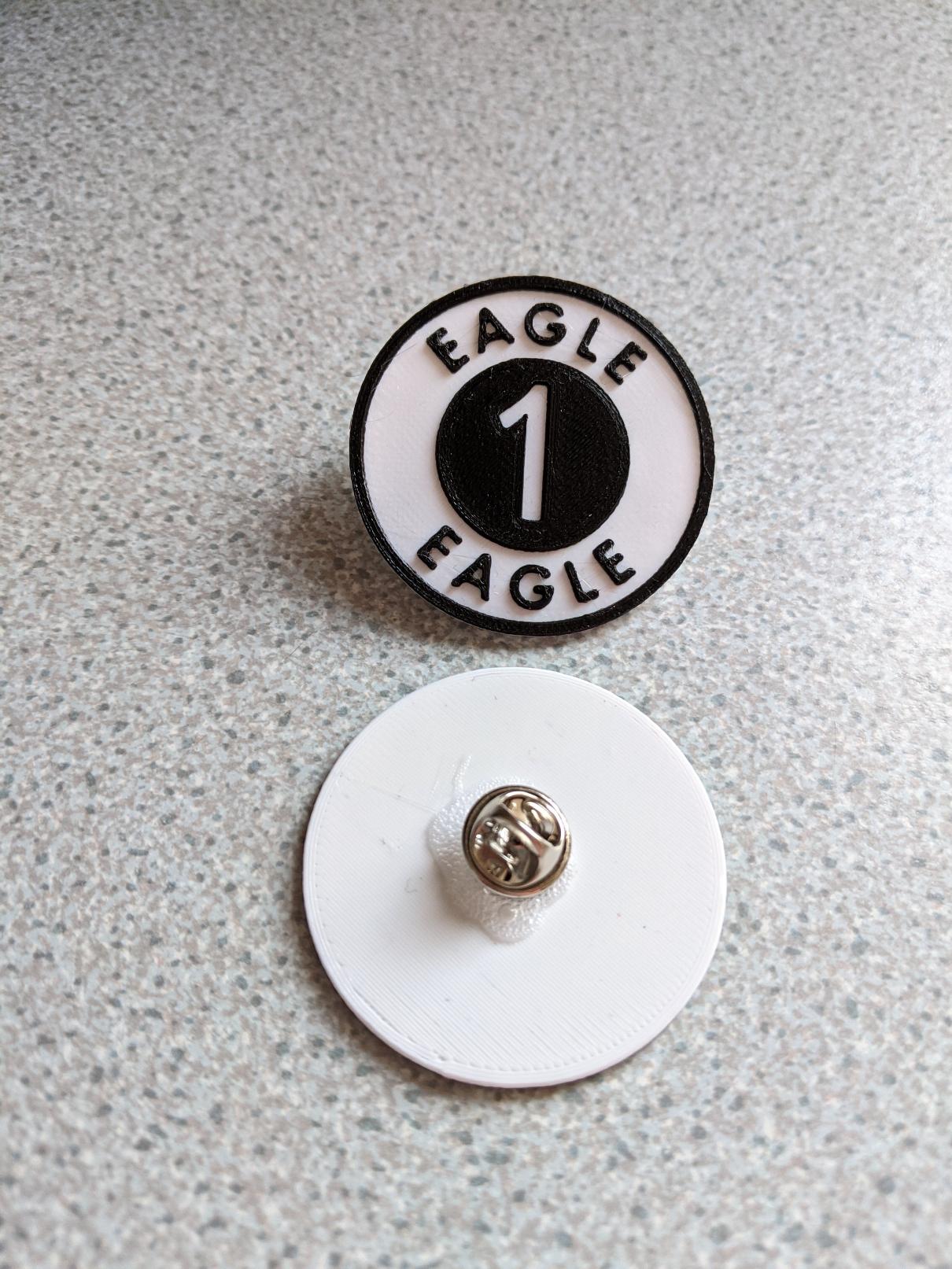 Miniatura 2 do modelo 3D Space 1999: Eagle 1 Pin