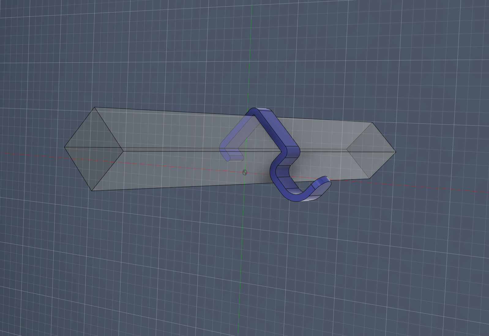Miniatura 3 do modelo 3D Shower hook for square bar