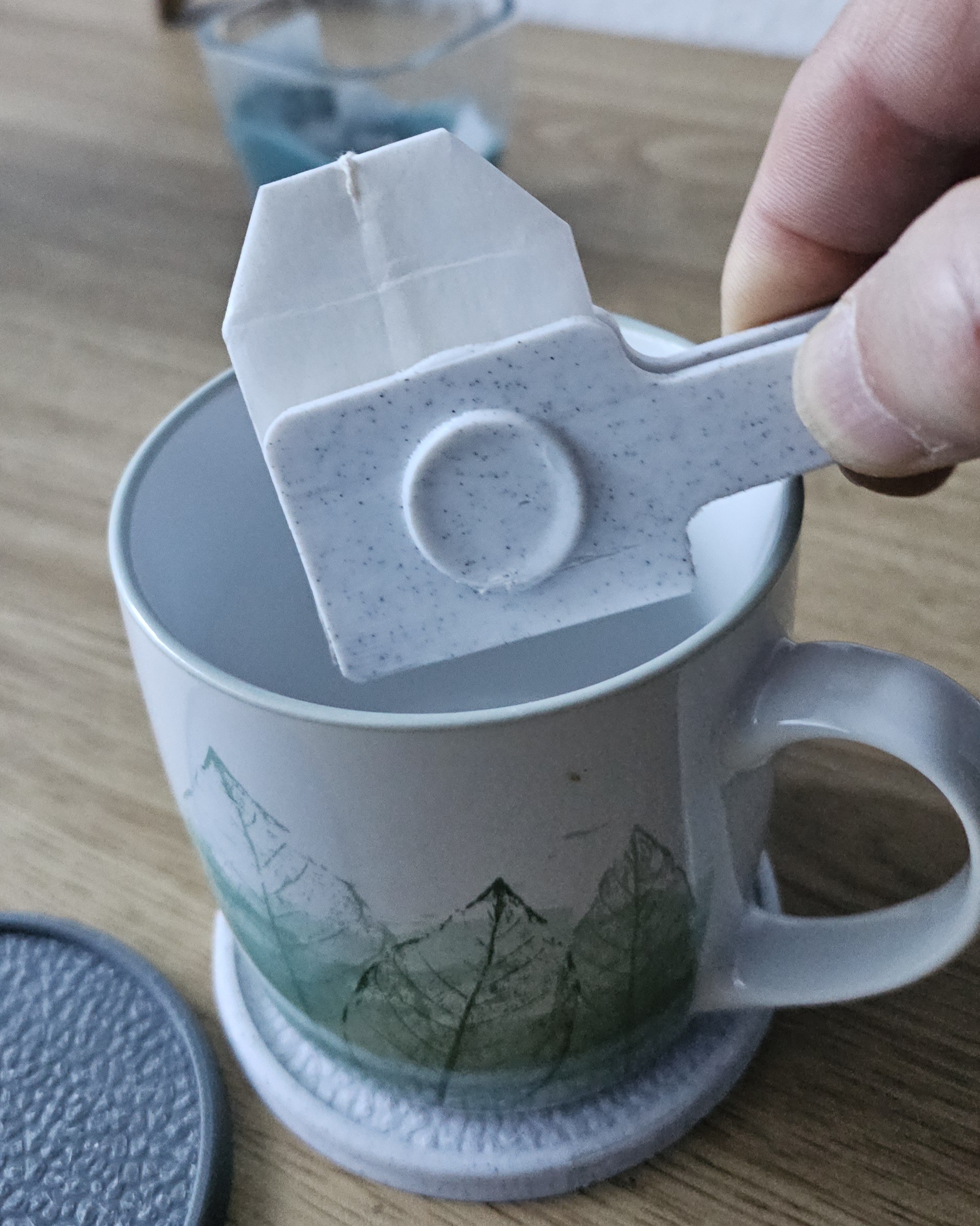 Teebeutel Auspresser eckig