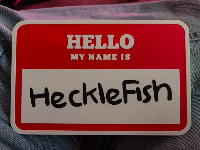 HeckleFish nametag