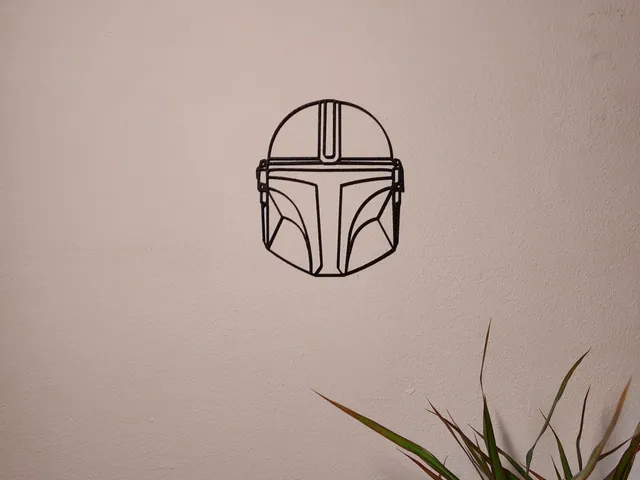 Mando helmet wall decoration