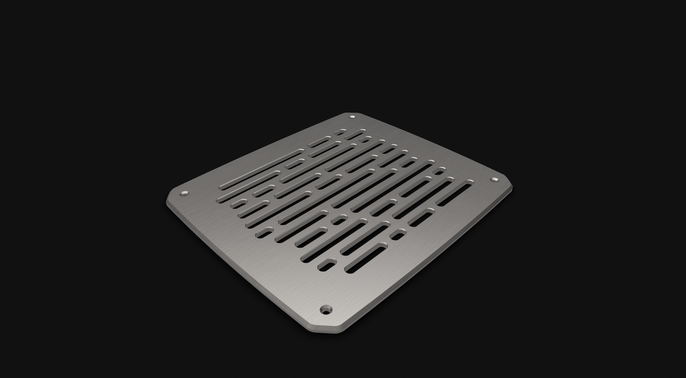 LOUQE RAW S1 Slim Fan Top Hat - lines and hexagons