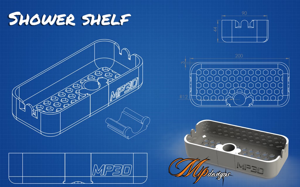 Shower shelf