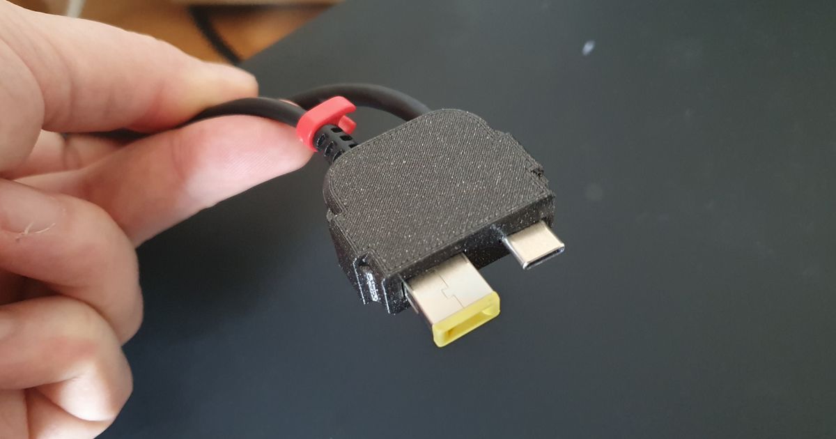 Power-USB Adapter Lenovo ThinkPad Laptop by MartinD | Download free STL