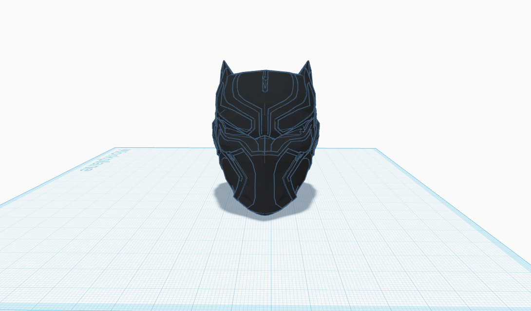 Black panther helmet