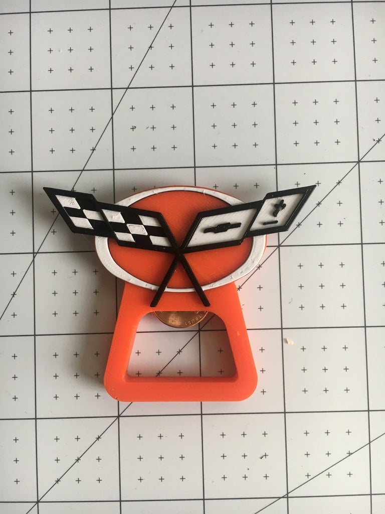 Chevy Corvette Bottle Opener WIth and Without Magnet