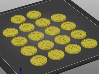 Pokémon Type Buttons by LionTheBrian | Download free STL model ...