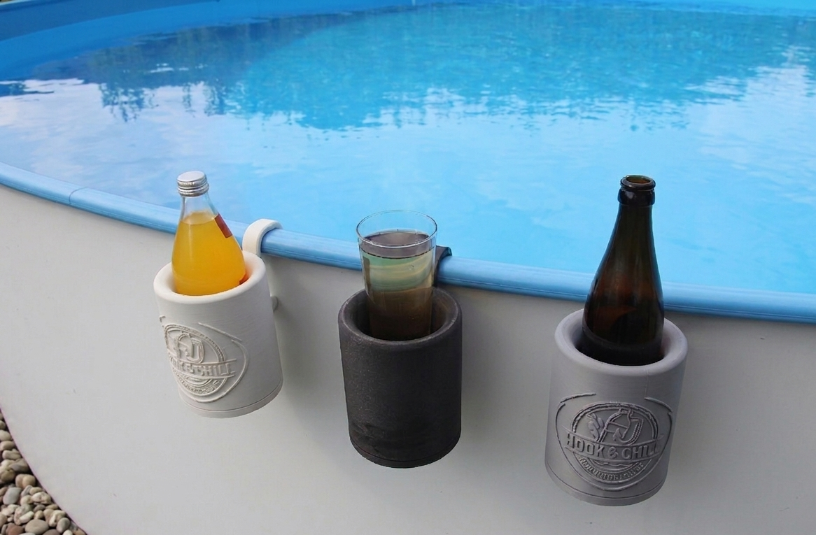 Hook & Chill – The Hang-On Pool Bottle Holder