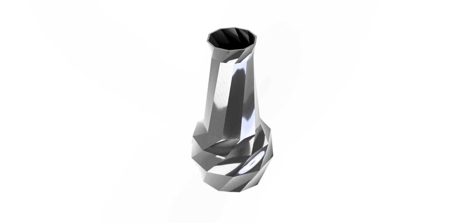 LowPolyTwisted Polygonal Vase