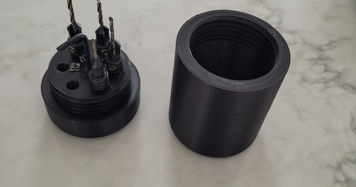 Countersink Bit Holder by Michael McTavish Download free STL model