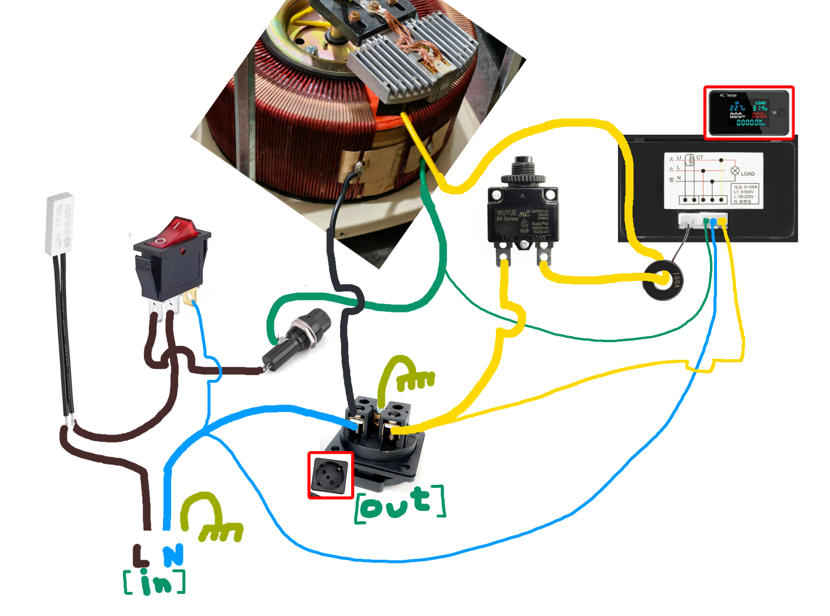 Vevor Variac - auto variable voltage transformer — thumbnail 4