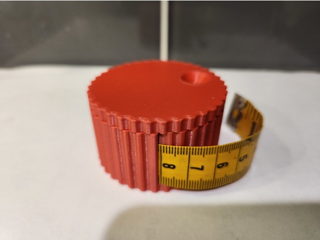 Soft measuring tape holder