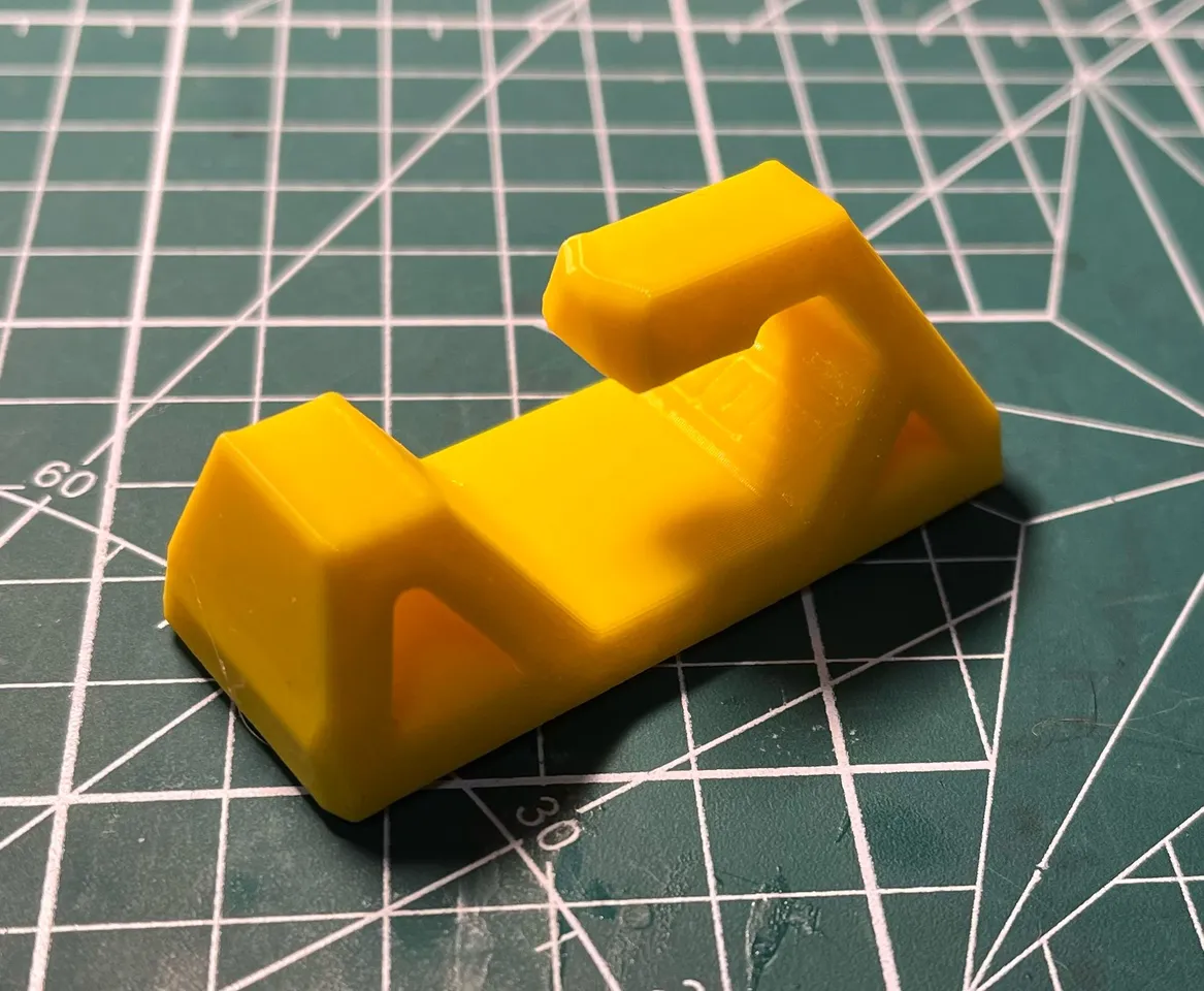 Wall hook with groove for double sided tape by 3D Print Fun
