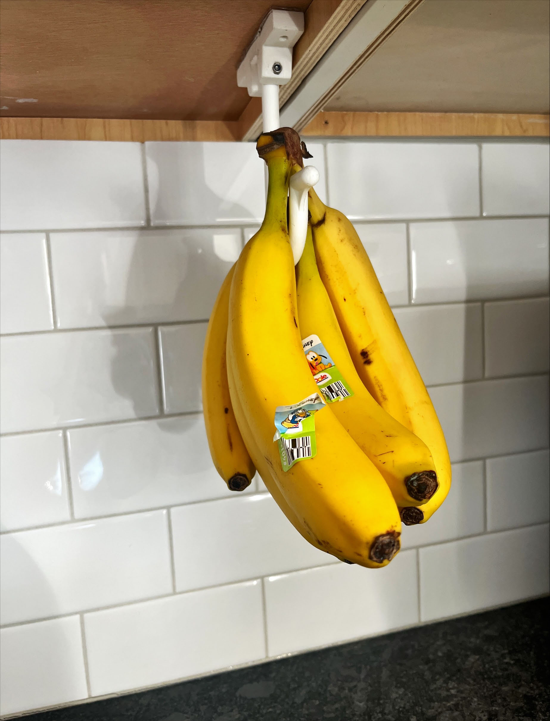 Folding Under Kitchen Cabinet Fruit Hook (e.g., bananas) by dmacnulty ...