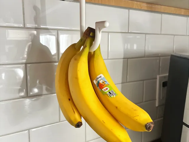 Folding Under Kitchen Cabinet Fruit Hook (e.g., bananas)