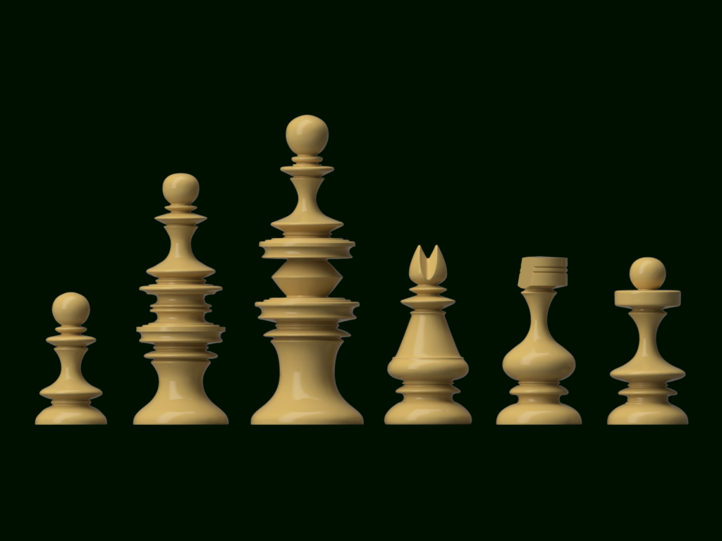 English Rowbotham Chess Set by Jeff Burton