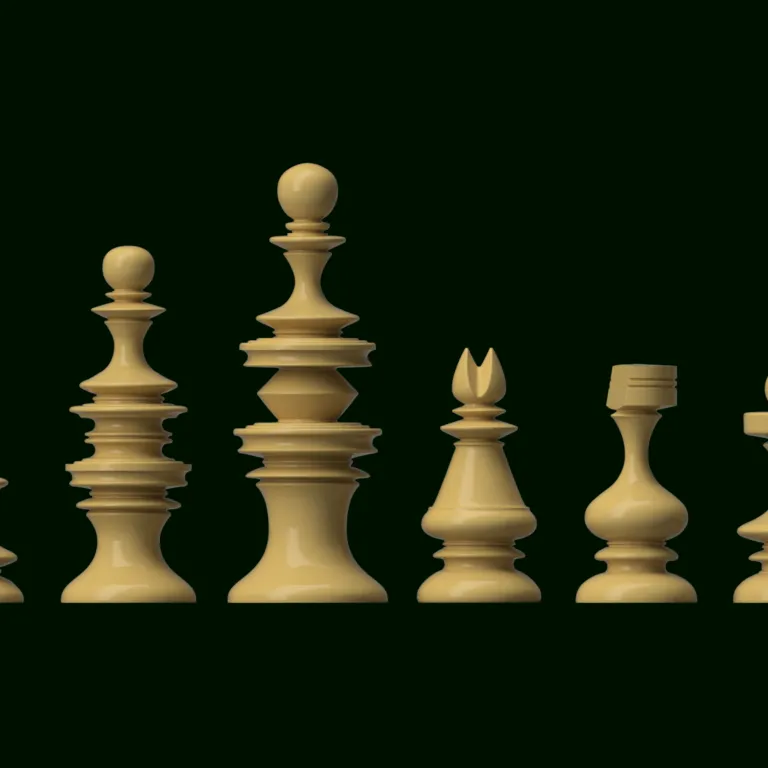 French Directoire Chess Set by Jeff Burton, Download free STL model