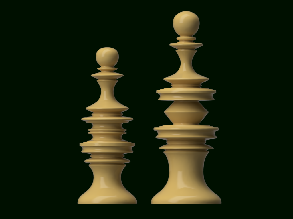 French Directoire Chess Set by Jeff Burton, Download free STL model