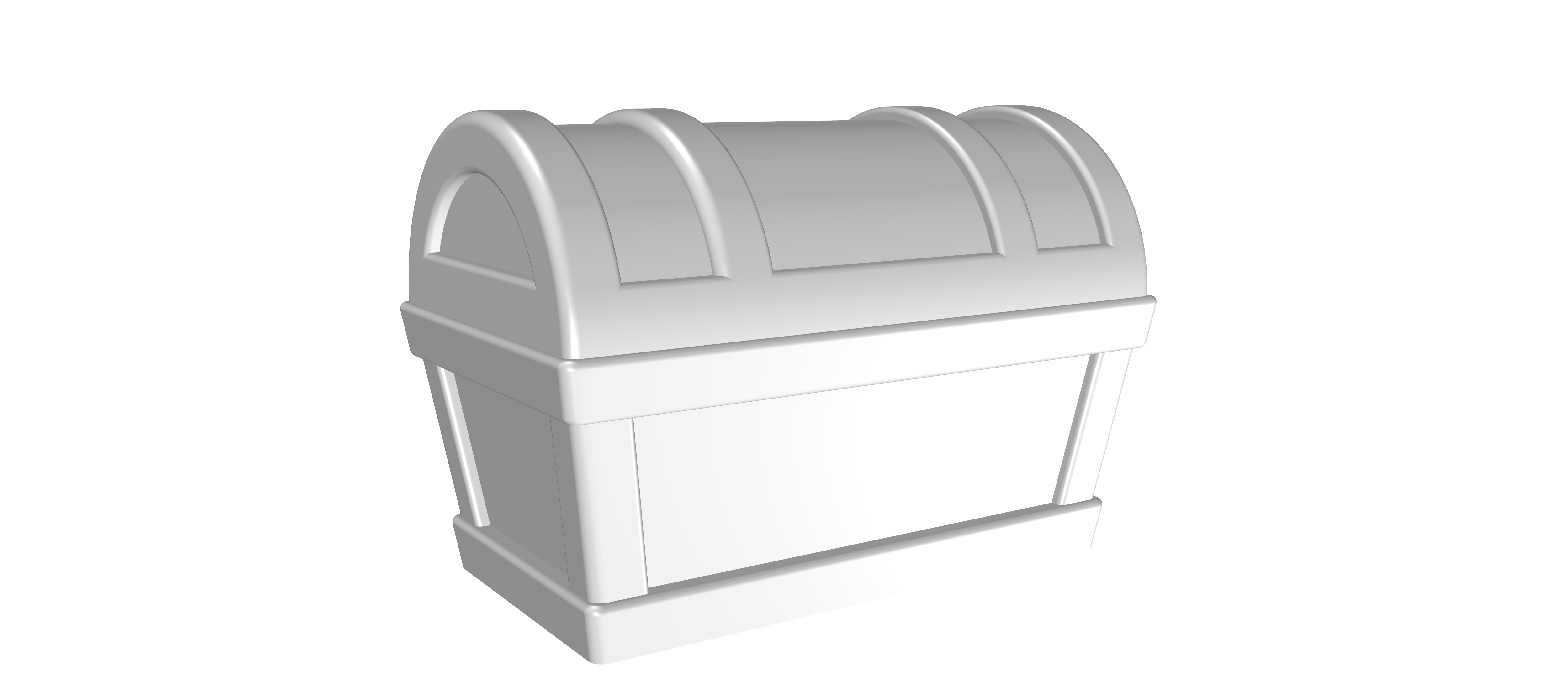 Miniatura 4 do modelo 3D Treasure Chest Container V2