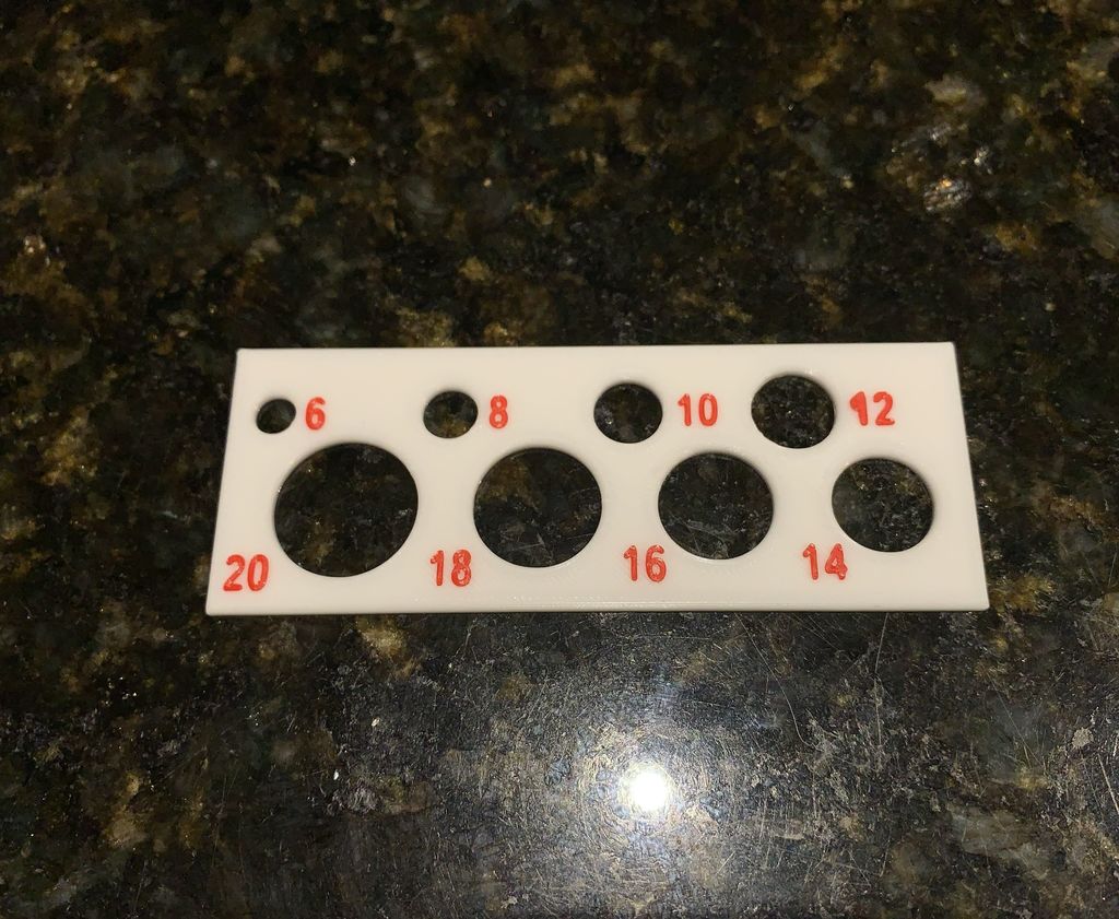 Hole Template by Wiseone | Download free STL model | Printables.com