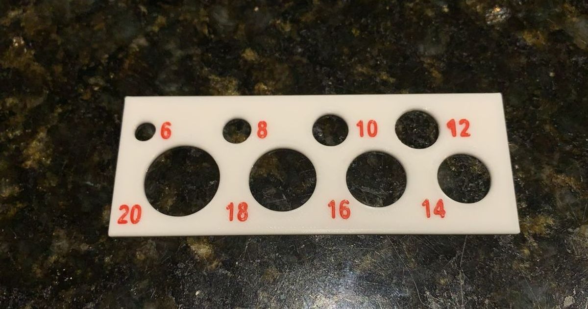 Hole Template by Wiseone Download free STL model