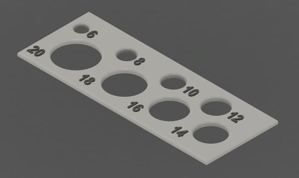 Hole Template by Wiseone Download free STL model