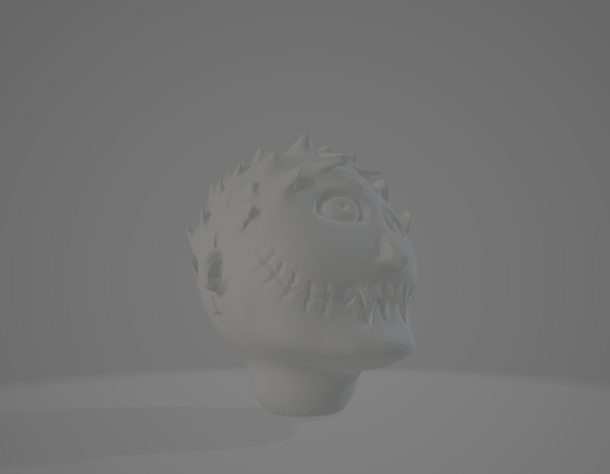 Horror toy head