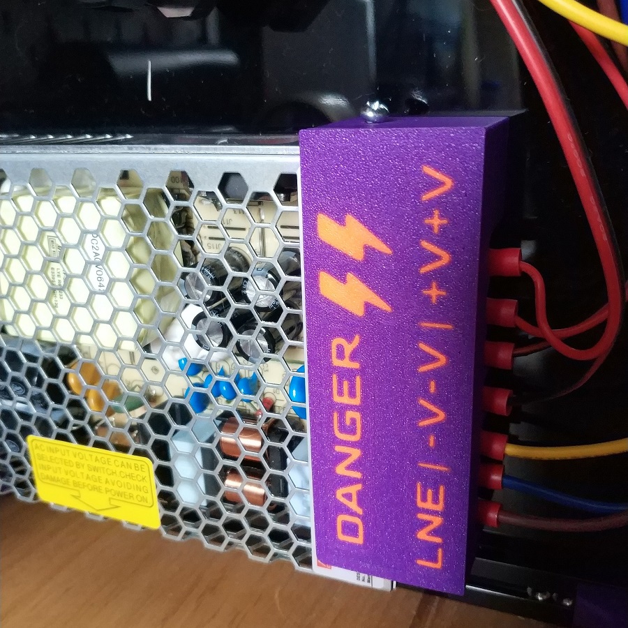 Meanwell PSU Cover - Multi color text