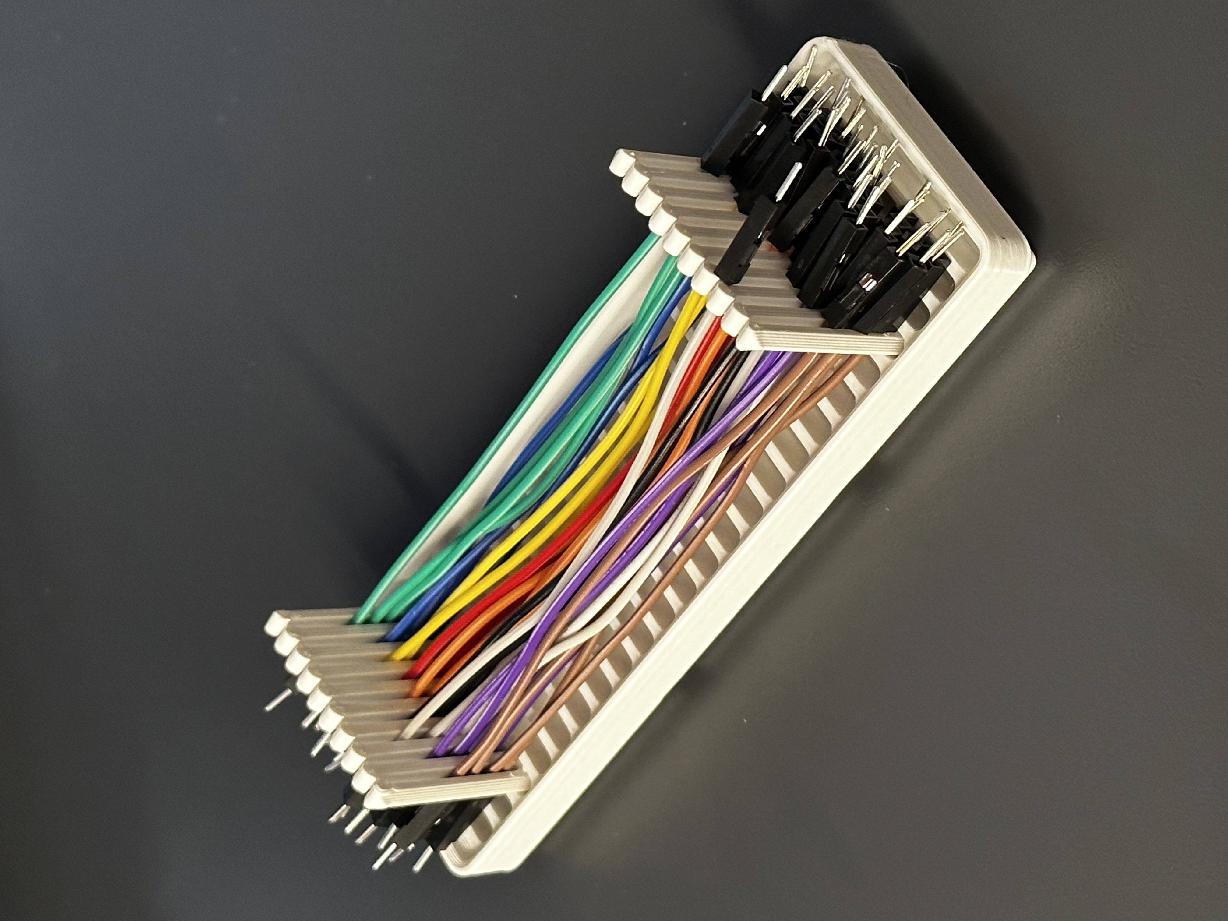 Gridfinity Adjustable Jumper Wire Comb Higher Density by Stefterv