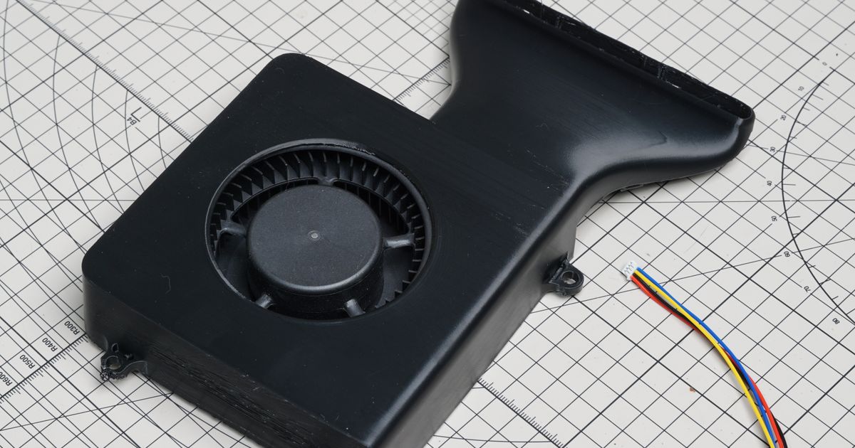 P1P Auxiliary Part Cooling Fan Case by RedDot Download free STL model